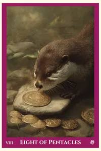 Eight of Pentacles tarot card
