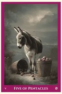 Five of Pentacles tarot card