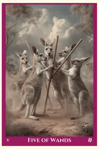 Five of Wands tarot card