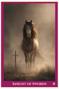 Knight of Swords tarot card