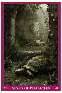 Seven of Pentacles tarot card