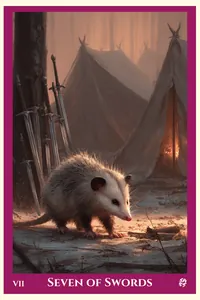 Seven of Swords tarot card