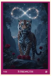 Strength tarot card