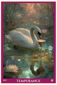 Temperance tarot card