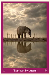 Ten of Swords tarot card