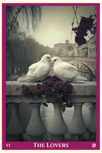 The Lovers tarot card