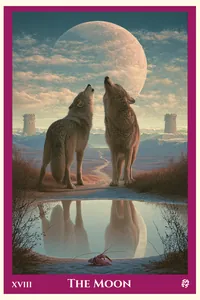 The Moon tarot card