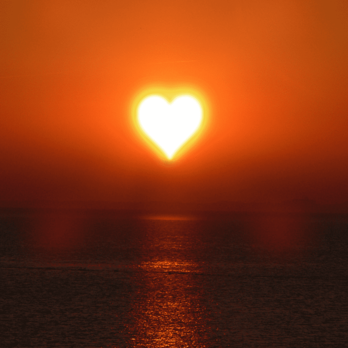 heart shaped sun.