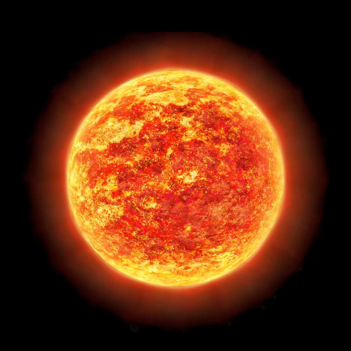 A picture of a hot sun.
