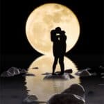 couple in the moonlight
