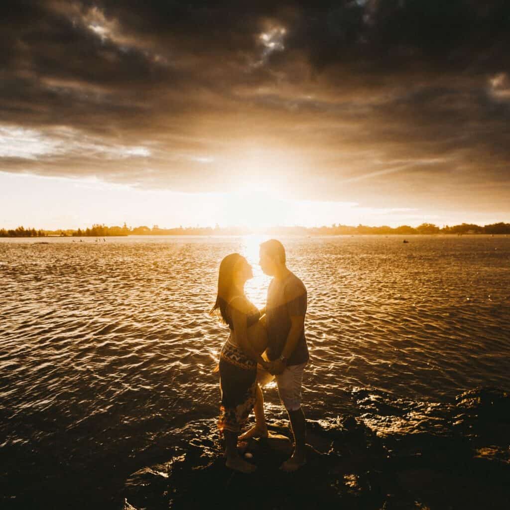 couple sunset