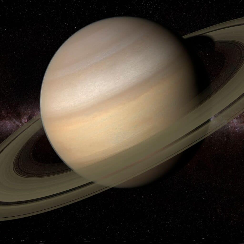 planet saturn closeup