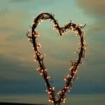 picture of heart symbolizing uranus sextile sun synastry