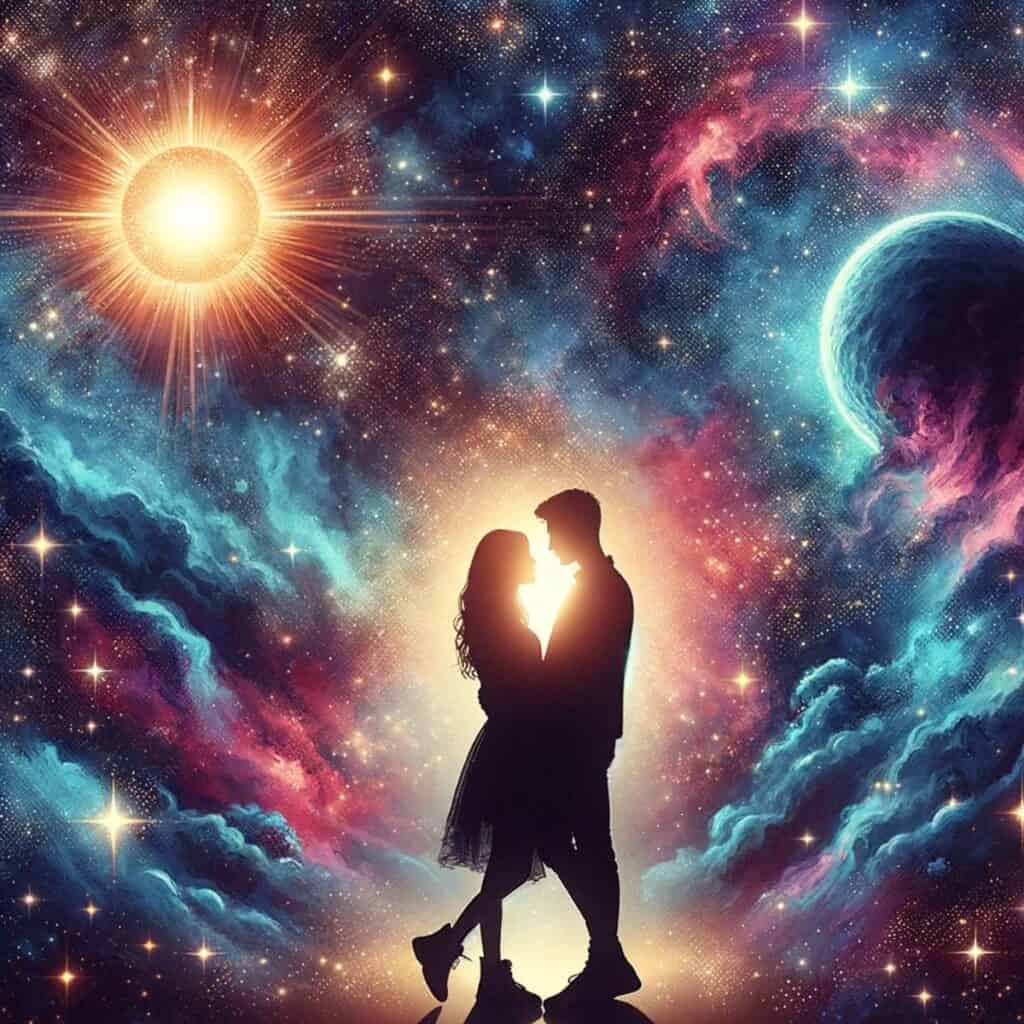 picture of couple symbolizing sun conjunct mars synsastry