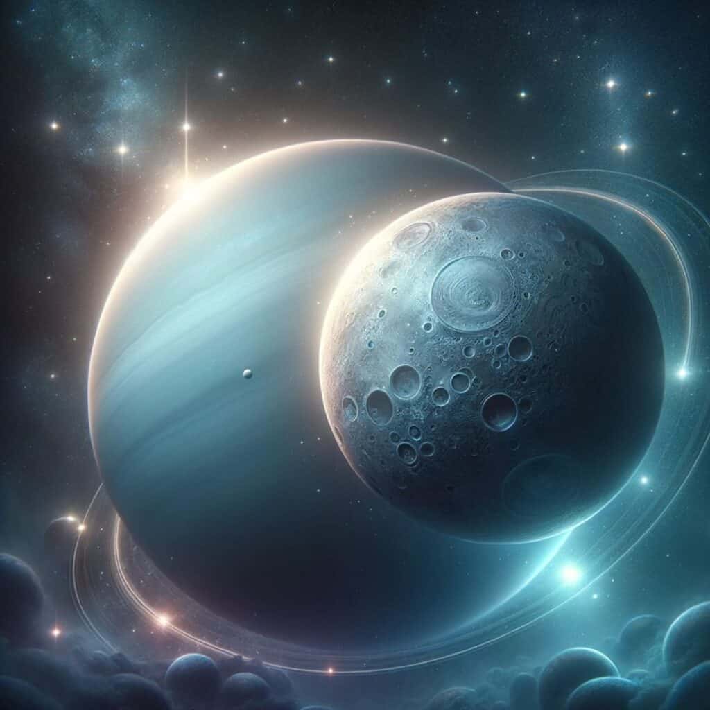 picture of planets symbolizing uranus square mercury synastry