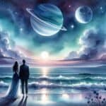 picture of couple symbolizing Neptune square Moon synastry