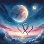 picture of hearts symbolizing moon trine mercury synastry