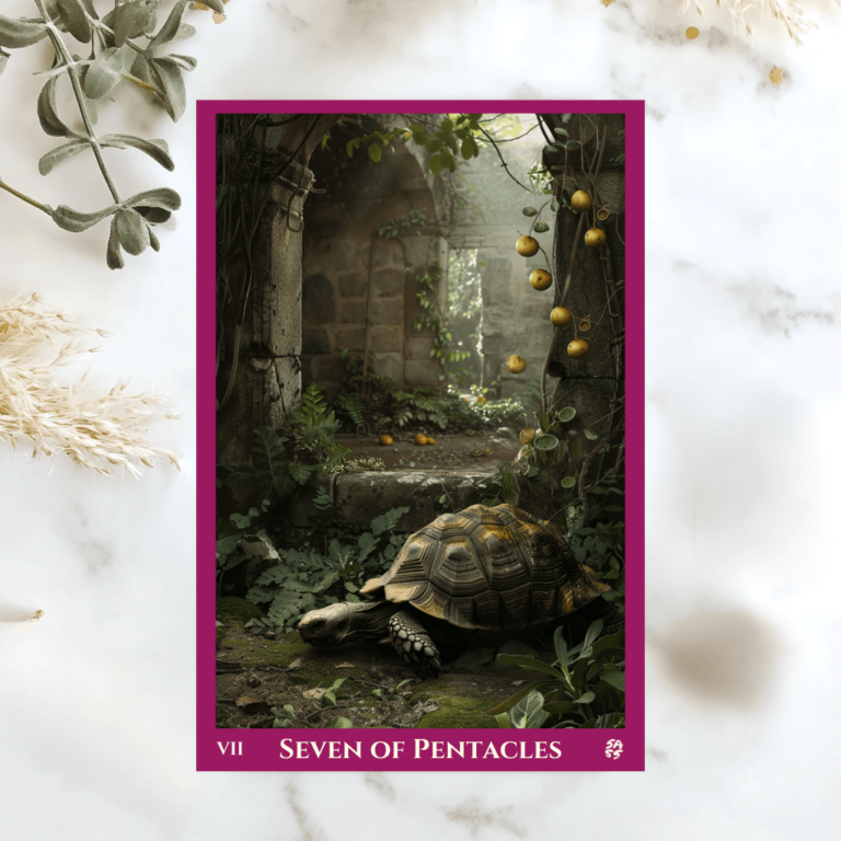 Tarot Card of the Week (April 21-27, 2025): Seven of Pentacles