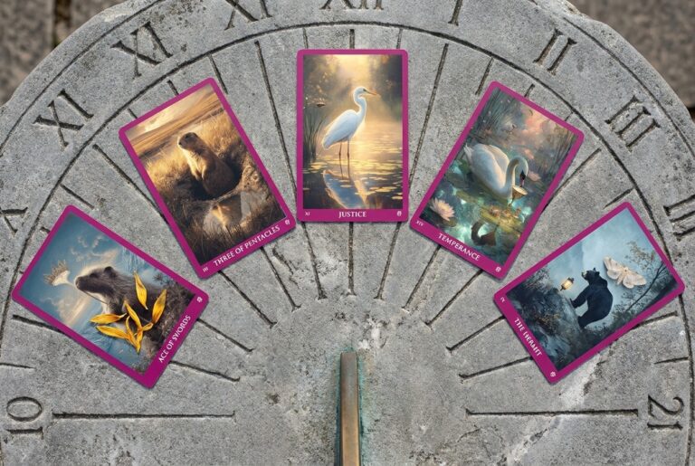 Tarot Tuesday: The Sun’s Path, Five Cards From Sunrise to Sunset